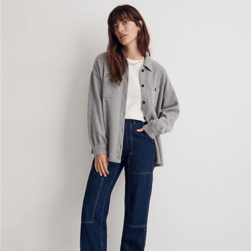 Madewell Double Faced Grey Short Jacket Size Small